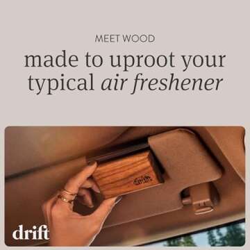 Drift Car Air Freshener - Eco-Friendly Wood Deodorizer