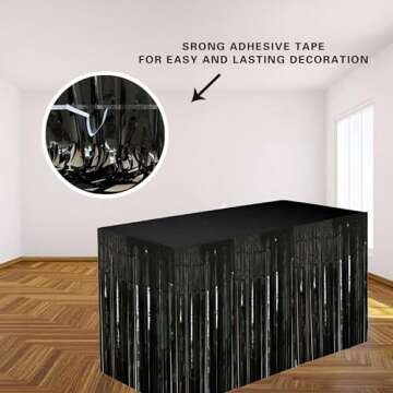 Black Streamers Party Decorations for Any Occasion