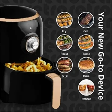 Aria Air Fryer RAF-595 - Compact 2Qt Air Fryer