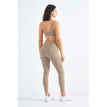 altiland No Front Seam Workout Leggings for Women