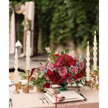 LPUSA Olive Spiral Taper Candles for Elegant Decor