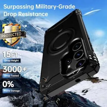 FUNMIKO for Samsung Galaxy S25 Ultra Case,Wireless Charging Compatible,Built-in Hidden Metal Kickstand,Military-Grade Shockproof Protective Phone Cover for Men Women Girls,Black