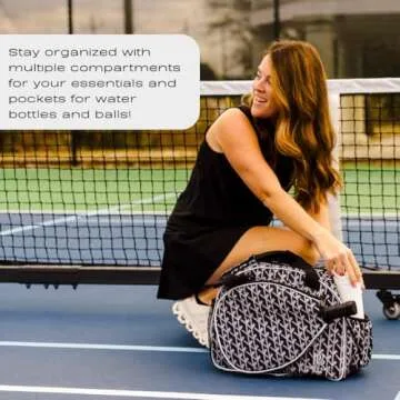 Stylish Pik’le’Ball Women's Pickleball Tote Bag - Durable & Eco-Friendly