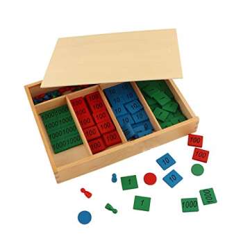 Yanhan Montessori Stamp Game Professional Version Math Material Kids Early Development Wooden Toy Sc...