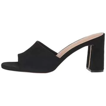 The Drop Women's Pattie High Block-Heeled Mule Sandal
