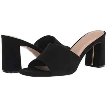 The Drop Women's Pattie High Block-Heeled Mule Sandal