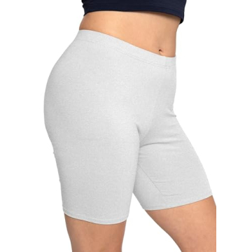Ultra-Comfy Women's Cotton Biker Shorts by Stretch Is Comfort - Large