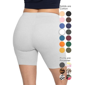 Stretch Is Comfort Women's Cotton Biker Shorts Large