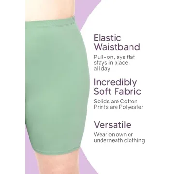 Stretch Is Comfort Women's Cotton Biker Shorts Large