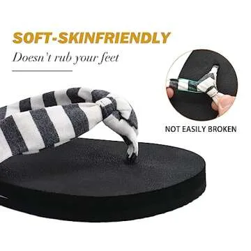 KuaiLu Women Flip Flops - Comfortable Arch Support Sandals
