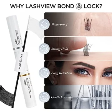 Durable LASHVIEW Cluster Lash Glue for Incredible Lash Looks