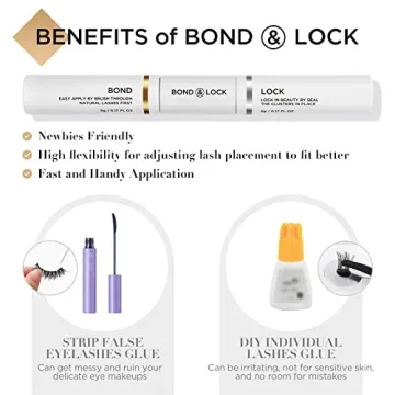 Durable LASHVIEW Cluster Lash Glue for Incredible Lash Looks