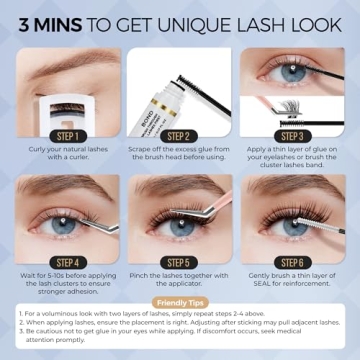 Durable LASHVIEW Cluster Lash Glue for Incredible Lash Looks