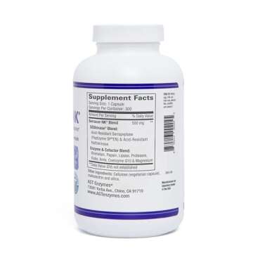 Serracor-NK – 300 Vegetarian Capsules – Circulatory and Respiratory Support – Natural Systemic...