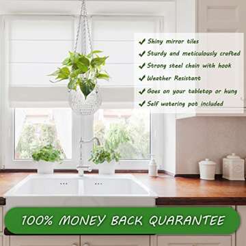 Chic Disco Ball Planter - Self-Watering Hanging Pot