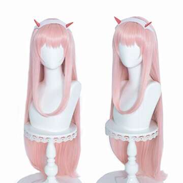 LABEAUTÉ Pink Wig - Stunning Pastel Anime Cosplay Wig
