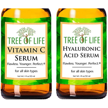 Tree of Life Beauty Facial Skin Care Set, Brightening, Firming, Hydrating, Dry Face, Dermatologist T...