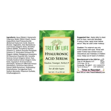 Tree of Life Skin Care Set with Vitamin C and Hyaluronic Acid