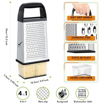 Urbanstrive Cheese Grater with Container - Multi-Purpose!