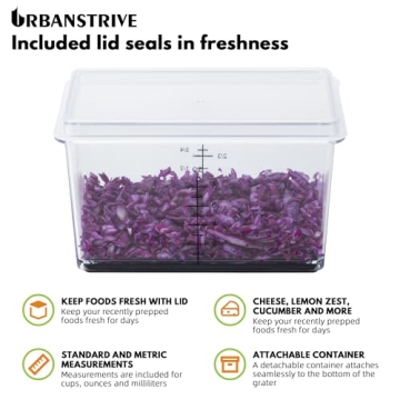 Urbanstrive Cheese Grater with Container - Multi-Purpose!