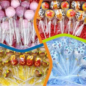 100 Count 6 INCH White Paper Lollipop Sticks,Cake Pop Sticks,Sucker Sticks for Cookies,Rainbow Candy,Chocolate,Cake Topper(Dia 4mm)