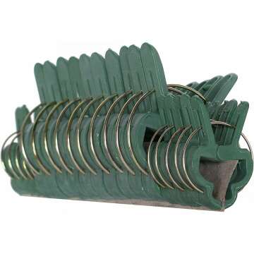Ram-Pro 20 Piece Green Gardening Clips for Plant Support