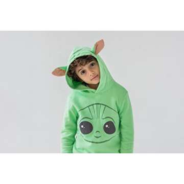 STAR WARS The Mandalorian The Child Toddler Boys Cosplay Hoodie Green 5T