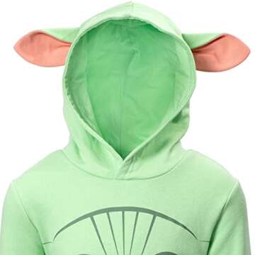 STAR WARS The Mandalorian The Child Toddler Boys Cosplay Hoodie Green 5T