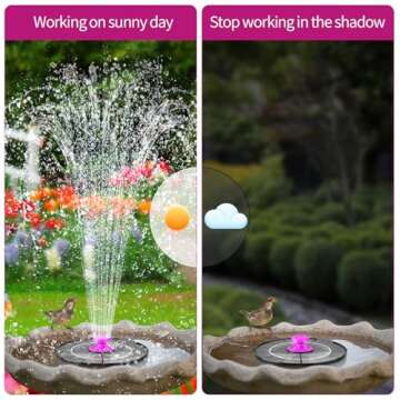 Solar Bird Bath Fountain Pump for Vibrant Outdoor Spaces