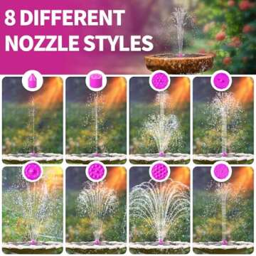 Solar Bird Bath Fountain Pump for Vibrant Outdoor Spaces