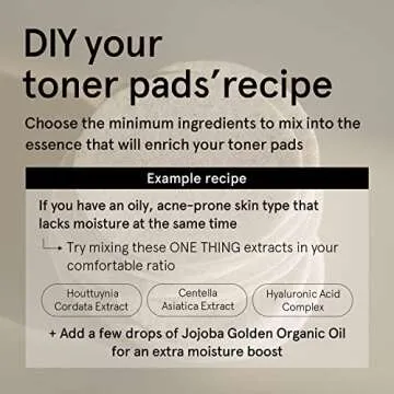 ONE THING Multi Big Pads 70 PCS | DIY Dry Toner Pads, Large Size Exfoliating Soft Lightweight Cotton Face Rounds | Daily Travel Size Refill No Lint Double Sided | Korean Skin Care