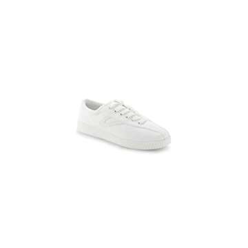 TRETORN Nyliteplus Canvas Sneakers Women's Lace-Up Casual Tennis Shoes Classic Vintage Style, White/...