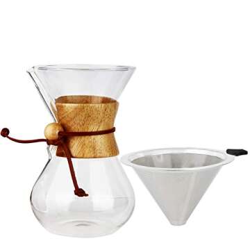 OAMCEG Pour Over Coffee Maker for Richer Flavor