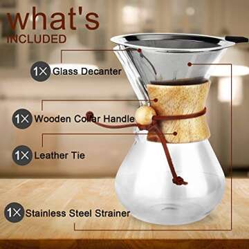 OAMCEG Pour Over Coffee Maker for Richer Flavor
