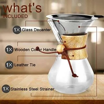 OAMCEG Pour Over Coffee Maker for Richer Flavor