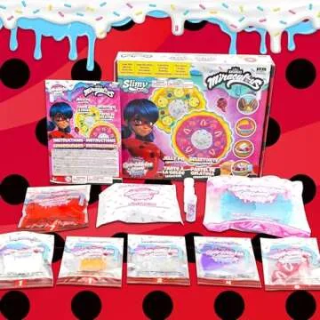 Miraculous Ladybug Sprinkles n' Slimy Kit - DIY Jelly Pie Slime with Pie Plate, Slime, Fruit Slices,...