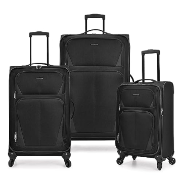U.S. Traveler Aviron Bay Expandable Softside Spinner Wheels Luggage Set