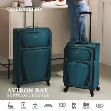 U.S. Traveler Aviron Bay Softside Spinner Luggage Set