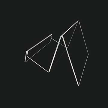 5 Pack Clear Acrylic Wallet Display Stand Retail Store Holder Shelf for Glasses,Wallet Display Office Display Risers for Phone,Greeting Cards,Business Cards,CD Organizer (Small)