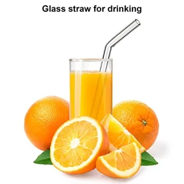 Reusable Glass Straws - Shatter Resistant Eco-Friendly Straws