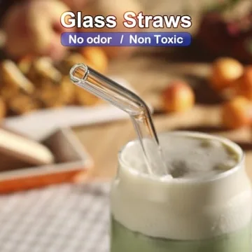 Reusable Glass Straws - Shatter Resistant Eco-Friendly Straws