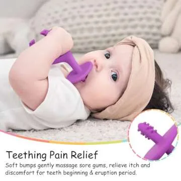 Mombella Baby Silicone Teether for Infants 3-12 Months