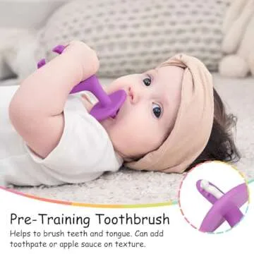 Mombella Baby Silicone Teether for Infants 3-12 Months