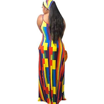 BFFBABY Women's Plus Size Summer Maxi Dress with Pockets