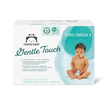 Mama Bear Gentle Touch Diapers - Hypoallergenic & Eco-Friendly