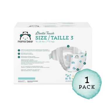 Mama Bear Gentle Touch Diapers - Hypoallergenic & Eco-Friendly
