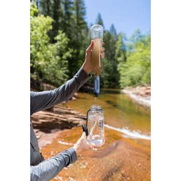 LifeStraw Peak Series – Solo Personal Water Filter for Hiking, Camping, Travel, Survival and Emerg...