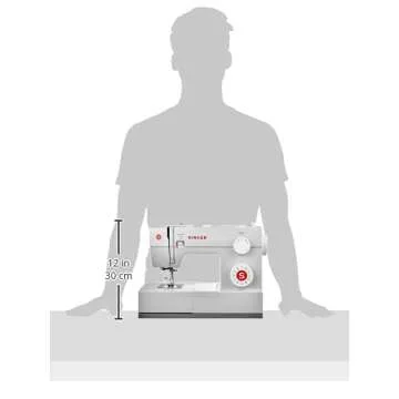 SINGER Heavy Duty 4423 High Speed Sewing Machine with Accessory Kit | Strong Motor With Enhanced Piercing Power, 97 Stitch Applications, Full Metal frame, 1-step Buttonhole & LED Light