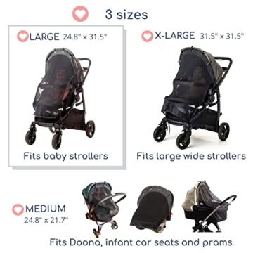 Adjustable SPF 30+ Stroller Sun Shade by IntiMom