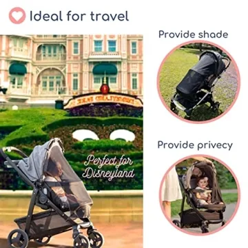 Adjustable SPF 30+ Stroller Sun Shade by IntiMom